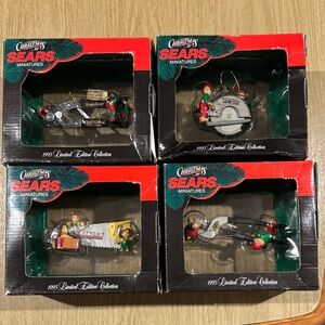 Christmas at Sears Miniatures 1995 Limited Edition collection Set